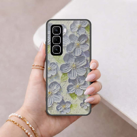 Infinix Hot 60 Pro Cover - Floral Series 4 - HQ Ultra Shine Premium Infinity Glass Soft Silicon Borders Case