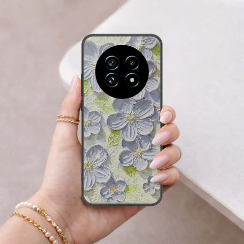 Realme 13 Plus 5G Cover - Floral Series 4 - HQ Ultra Shine Premium Infinity Glass Soft Silicon Borders Case