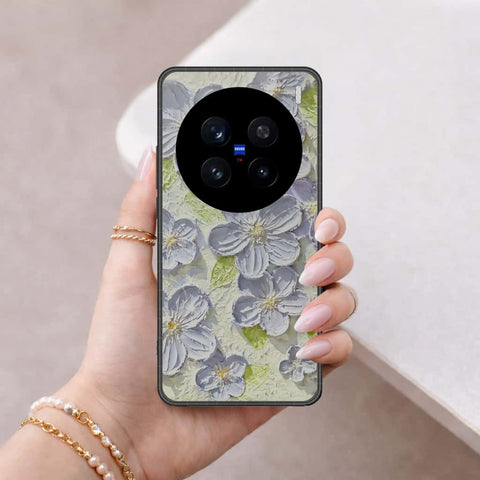 Vivo V7 Plus Cover - Floral Series 4 - HQ Ultra Shine Premium Infinity Glass Soft Silicon Borders Case