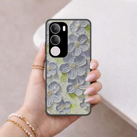 Vivo Y19 5G Cover - Floral Series 4 - HQ Ultra Shine Premium Infinity Glass Soft Silicon Borders Case