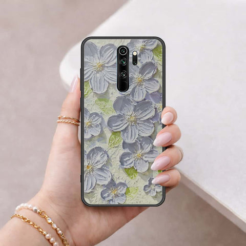 Xiaomi Redmi Note 8 Pro Cover - Floral Series 4 - HQ Ultra Shine Premium Infinity Glass Soft Silicon Borders Case