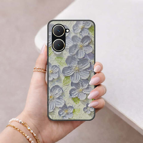 Vivo Y18 Cover - Floral Series 4 - HQ Ultra Shine Premium Infinity Glass Soft Silicon Borders Case