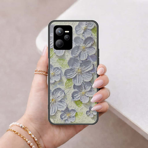 Realme Narzo 50A Prime Cover - Floral Series 4 - HQ Ultra Shine Premium Infinity Glass Soft Silicon Borders Case