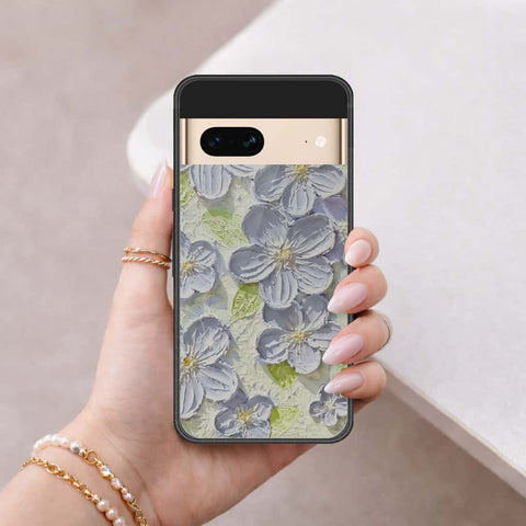 Google Pixel 7 Cover - Floral Series 4 - HQ Ultra Shine Premium Infinity Glass Soft Silicon Borders Case