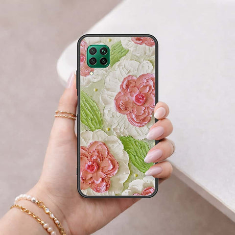 Huawei Nova 7i Cover - Floral Series 4 - HQ Ultra Shine Premium Infinity Glass Soft Silicon Borders Case