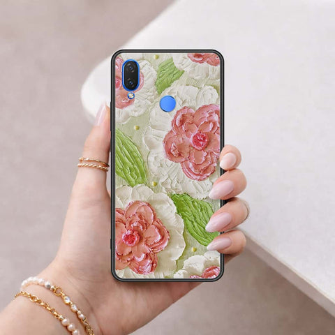 Huawei Honor 8C Cover - Floral Series 4 - HQ Ultra Shine Premium Infinity Glass Soft Silicon Borders Case
