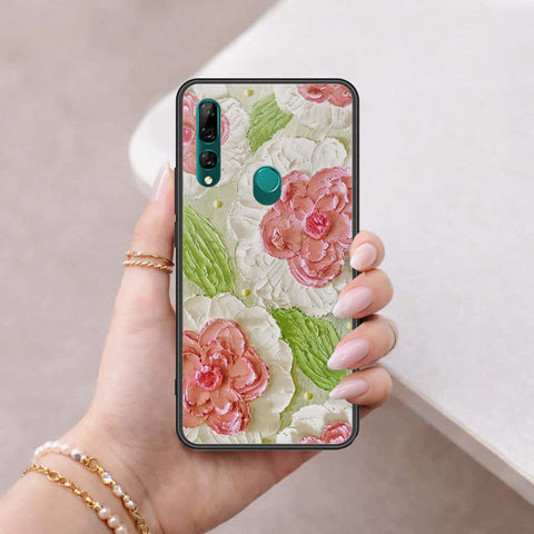 Huawei Y9 Prime 2019 Cover - Floral Series 4 - HQ Ultra Shine Premium Infinity Glass Soft Silicon Borders Case