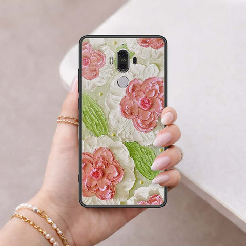 Huawei Mate 9 Cover - Floral Series 4 - HQ Ultra Shine Premium Infinity Glass Soft Silicon Borders Case