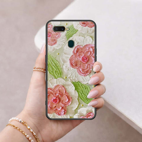 Oppo A12s Cover - Floral Series 4 - HQ Ultra Shine Premium Infinity Glass Soft Silicon Borders Case