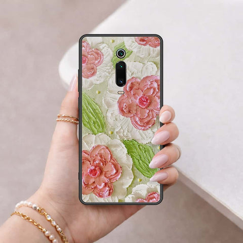 Xiaomi Mi 9T Pro Cover - Floral Series 4 - HQ Ultra Shine Premium Infinity Glass Soft Silicon Borders Case