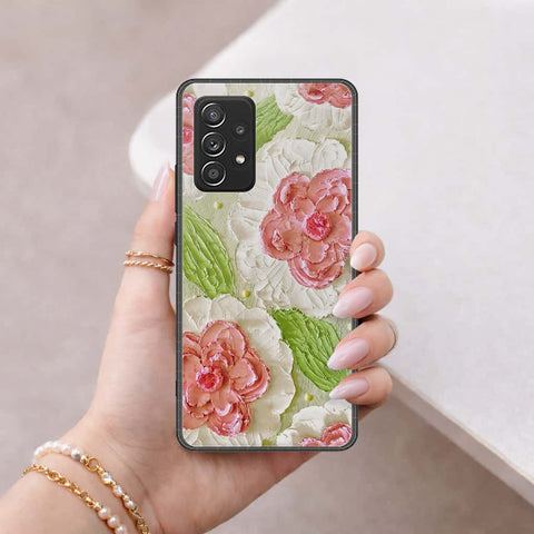 Samsung Galaxy A52s Cover - Floral Series 4 - HQ Ultra Shine Premium Infinity Glass Soft Silicon Borders Case