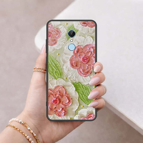 Xiaomi Redmi Note 5 / Redmi 5 Plus Cover - Floral Series 4 - HQ Ultra Shine Premium Infinity Glass Soft Silicon Borders Case