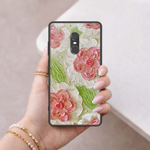 Xiaomi Redmi Note 4 / 4X Cover - Floral Series 4 - HQ Ultra Shine Premium Infinity Glass Soft Silicon Borders Case