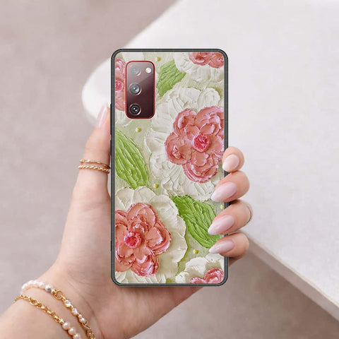 Samsung Galaxy S20 FE Cover - Floral Series 4 - HQ Ultra Shine Premium Infinity Glass Soft Silicon Borders Case
