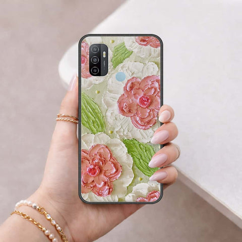 Oppo A53s Cover - Floral Series 4 - HQ Ultra Shine Premium Infinity Glass Soft Silicon Borders Case