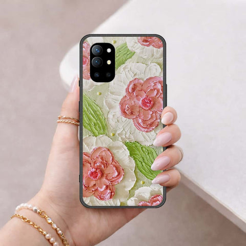 OnePlus 9R Cover - Floral Series 4 - HQ Ultra Shine Premium Infinity Glass Soft Silicon Borders Case