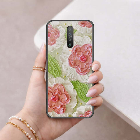 Xiaomi Poco X2 Cover - Floral Series 4 - HQ Ultra Shine Premium Infinity Glass Soft Silicon Borders Case