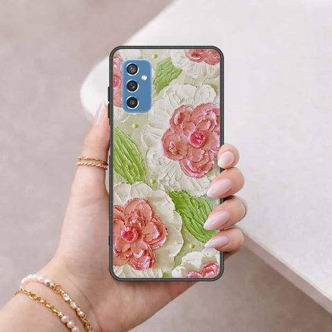 Samsung Galaxy M52 5G Cover - Floral Series 4 - HQ Ultra Shine Premium Infinity Glass Soft Silicon Borders Case