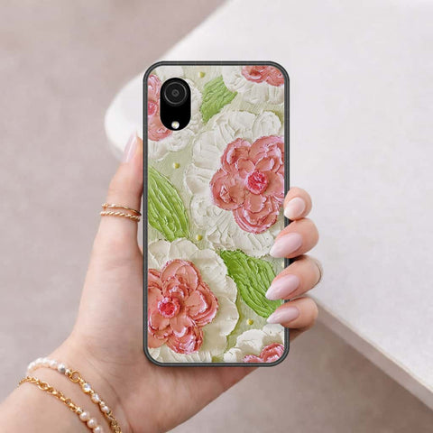 Samsung Galaxy A03 Core Cover - Floral Series 4 - HQ Ultra Shine Premium Infinity Glass Soft Silicon Borders Case