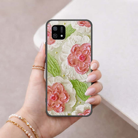 Oppo A16K Cover - Floral Series 4 - HQ Ultra Shine Premium Infinity Glass Soft Silicon Borders Case
