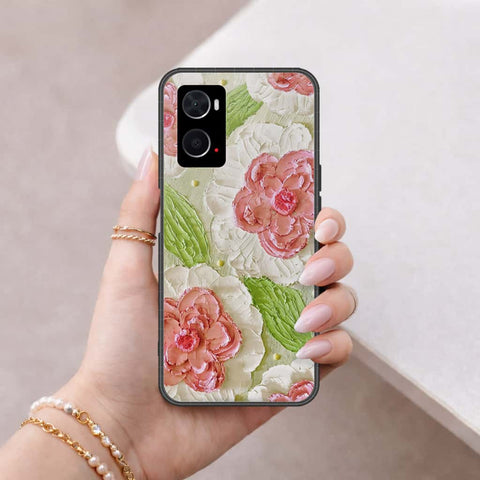 Oppo A36 Cover - Floral Series 4 - HQ Ultra Shine Premium Infinity Glass Soft Silicon Borders Case