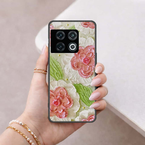 OnePlus 10 Pro Cover - Floral Series 4 - HQ Ultra Shine Premium Infinity Glass Soft Silicon Borders Case