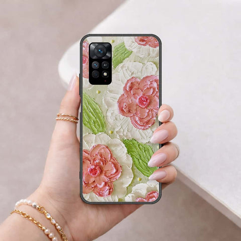 Xiaomi Redmi Note 11 Pro Cover - Floral Series 4 - HQ Ultra Shine Premium Infinity Glass Soft Silicon Borders Case