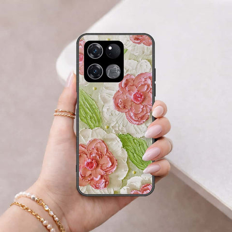 OnePlus Ace Racing Cover - Floral Series 4 - HQ Ultra Shine Premium Infinity Glass Soft Silicon Borders Case