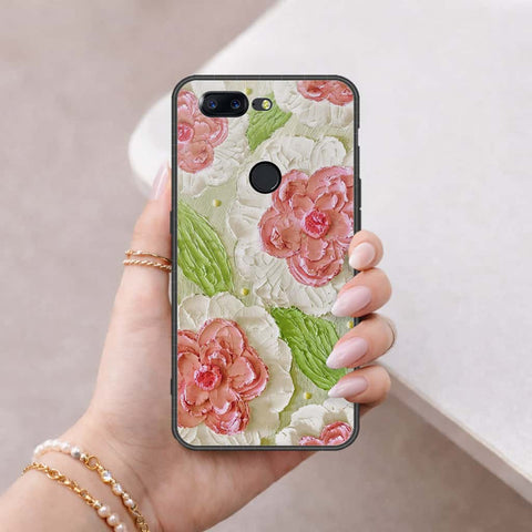 OnePlus 5T Cover - Floral Series 4 - HQ Ultra Shine Premium Infinity Glass Soft Silicon Borders Case