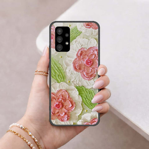 Samsung Galaxy A53 5G Cover - Floral Series 4 - HQ Ultra Shine Premium Infinity Glass Soft Silicon Borders Case