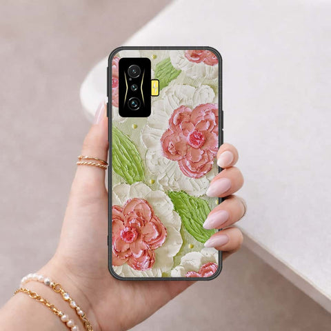 Xiaomi Poco F4 GT Cover - Floral Series 4 - HQ Ultra Shine Premium Infinity Glass Soft Silicon Borders Case