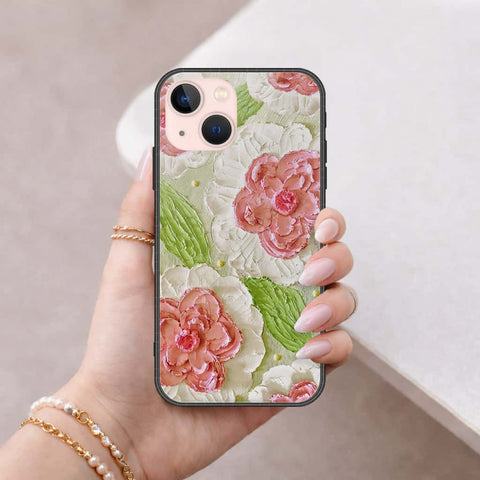iPhone 14 Plus Cover - Floral Series 4 - HQ Ultra Shine Premium Infinity Glass Soft Silicon Borders Case