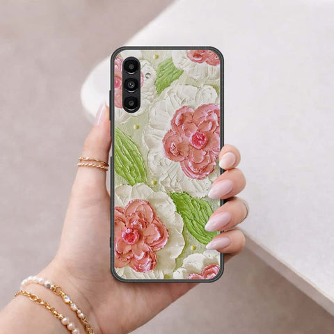 Samsung Galaxy A04s Cover - Floral Series 4 - HQ Ultra Shine Premium Infinity Glass Soft Silicon Borders Case