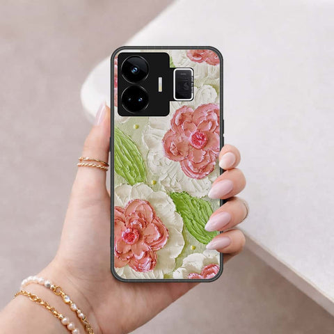 Realme GT Neo 5 Cover - Floral Series 4 - HQ Ultra Shine Premium Infinity Glass Soft Silicon Borders Case