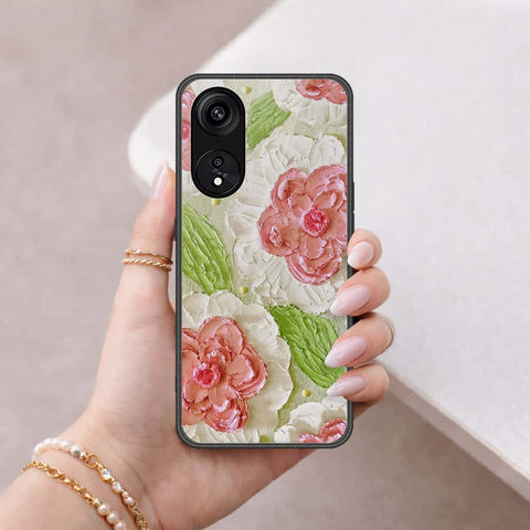 Oppo Reno 8T 5G Cover - Floral Series 4 - HQ Ultra Shine Premium Infinity Glass Soft Silicon Borders Case