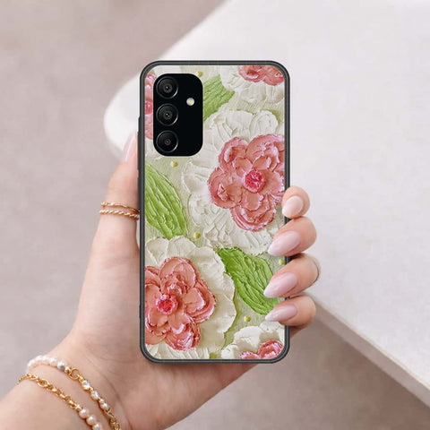 Samsung Galaxy A15 5GCover - Floral Series 4 - HQ Ultra Shine Premium Infinity Glass Soft Silicon Borders Case