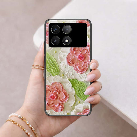 Xiaomi Poco X6 Pro Cover - Floral Series 4 - HQ Ultra Shine Premium Infinity Glass Soft Silicon Borders Case
