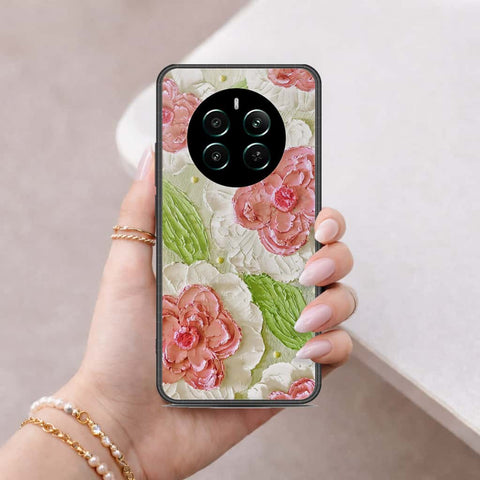Realme Narzo 70 Cover - Floral Series 4 - HQ Ultra Shine Premium Infinity Glass Soft Silicon Borders Case