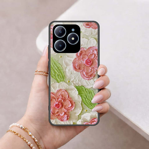 Realme Narzo N61 Cover - Floral Series 4 - HQ Ultra Shine Premium Infinity Glass Soft Silicon Borders Case