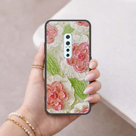 Vivo V17 Pro Cover - Floral Series 4 - HQ Ultra Shine Premium Infinity Glass Soft Silicon Borders Case