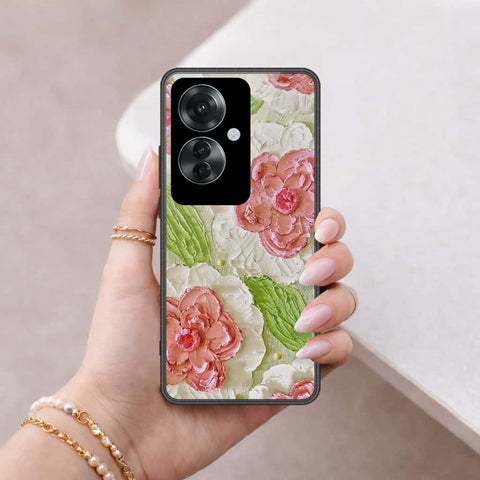 Oppo Reno 11F 5G Cover - Floral Series 4 - HQ Ultra Shine Premium Infinity Glass Soft Silicon Borders Case
