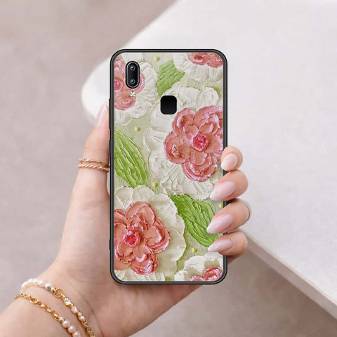 Vivo V9 Youth Cover - Floral Series 4 - HQ Ultra Shine Premium Infinity Glass Soft Silicon Borders Case