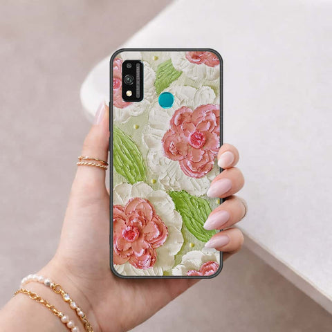 Huawei Honor 9 Lite - Floral Series 4 - HQ Ultra Shine Premium Infinity Glass Soft Silicon Borders Case