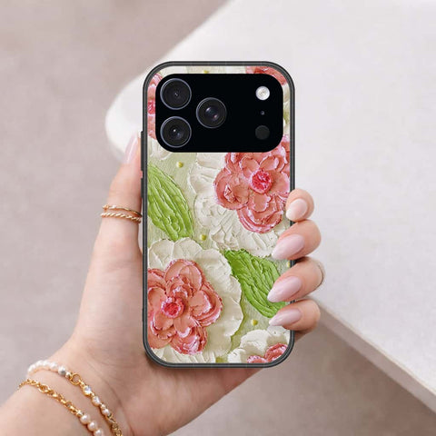 iPhone 17 Pro Max - Floral Series 4 - HQ Ultra Shine Premium Infinity Glass Soft Silicon Borders Case