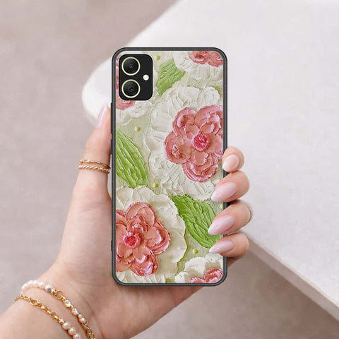 Samsung Galaxy A06 Cover - Floral Series 4 - HQ Ultra Shine Premium Infinity Glass Soft Silicon Borders Case