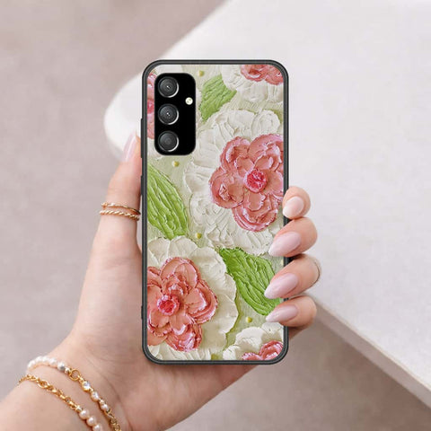 Samsung Galaxy A55 Cover - Floral Series 4 - HQ Ultra Shine Premium Infinity Glass Soft Silicon Borders Case