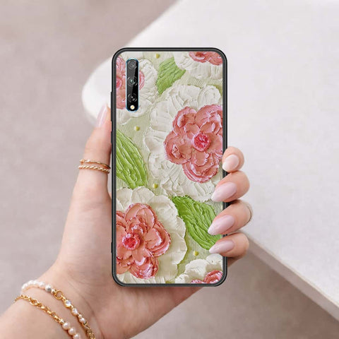 Huawei P Smart 2020 Cover - Floral Series 4 - HQ Ultra Shine Premium Infinity Glass Soft Silicon Borders Case