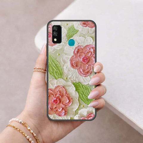 Huawei Y8s Cover - Floral Series 4 - HQ Ultra Shine Premium Infinity Glass Soft Silicon Borders Case