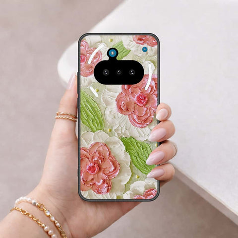Nothing Phone 3a Cover - Floral Series 4 - HQ Ultra Shine Premium Infinity Glass Soft Silicon Borders Case