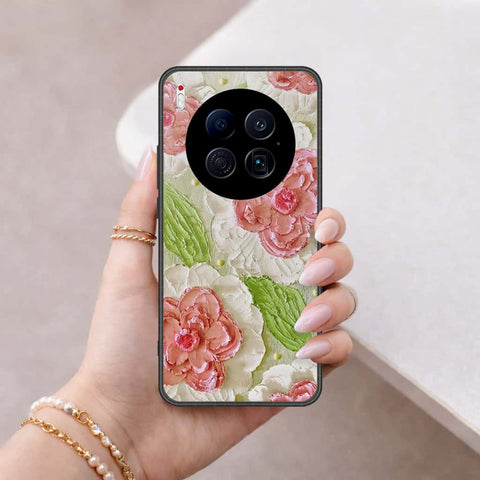 Tecno Camon 40 Premier 5G Cover - Floral Series 4 - HQ Ultra Shine Premium Infinity Glass Soft Silicon Borders Case